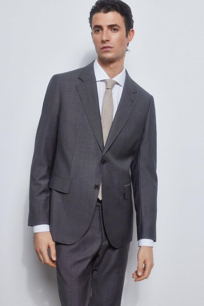Pedro Del Hierro Americana Gris Bi-stretch Slim