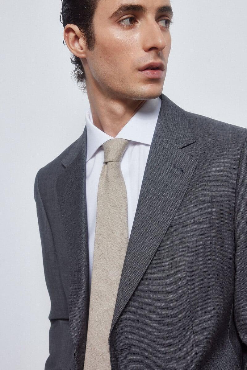 Pedro Del Hierro Americana Gris Bi-stretch Slim