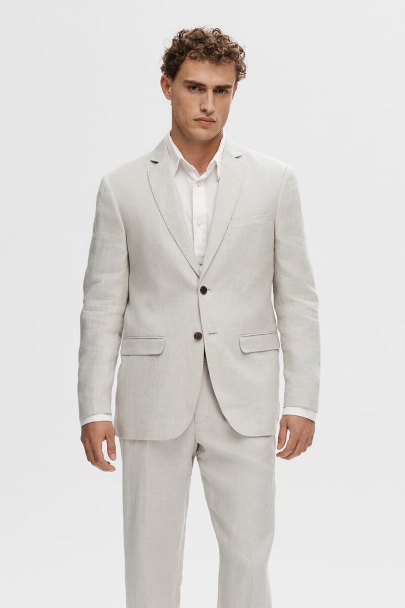 pedro del hierro Americana Regular Fit 100% lino