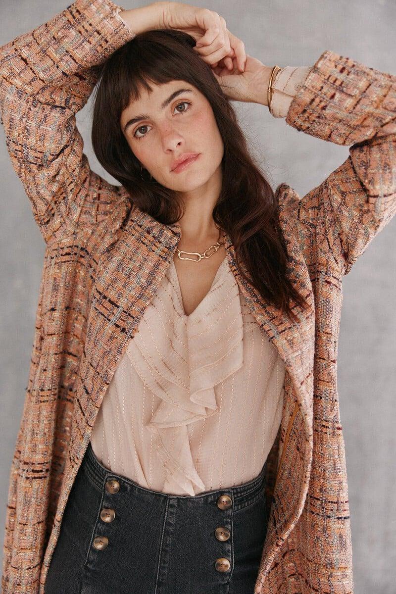 Pedro Del Hierro Analia. Abrigo Largo Fantasía