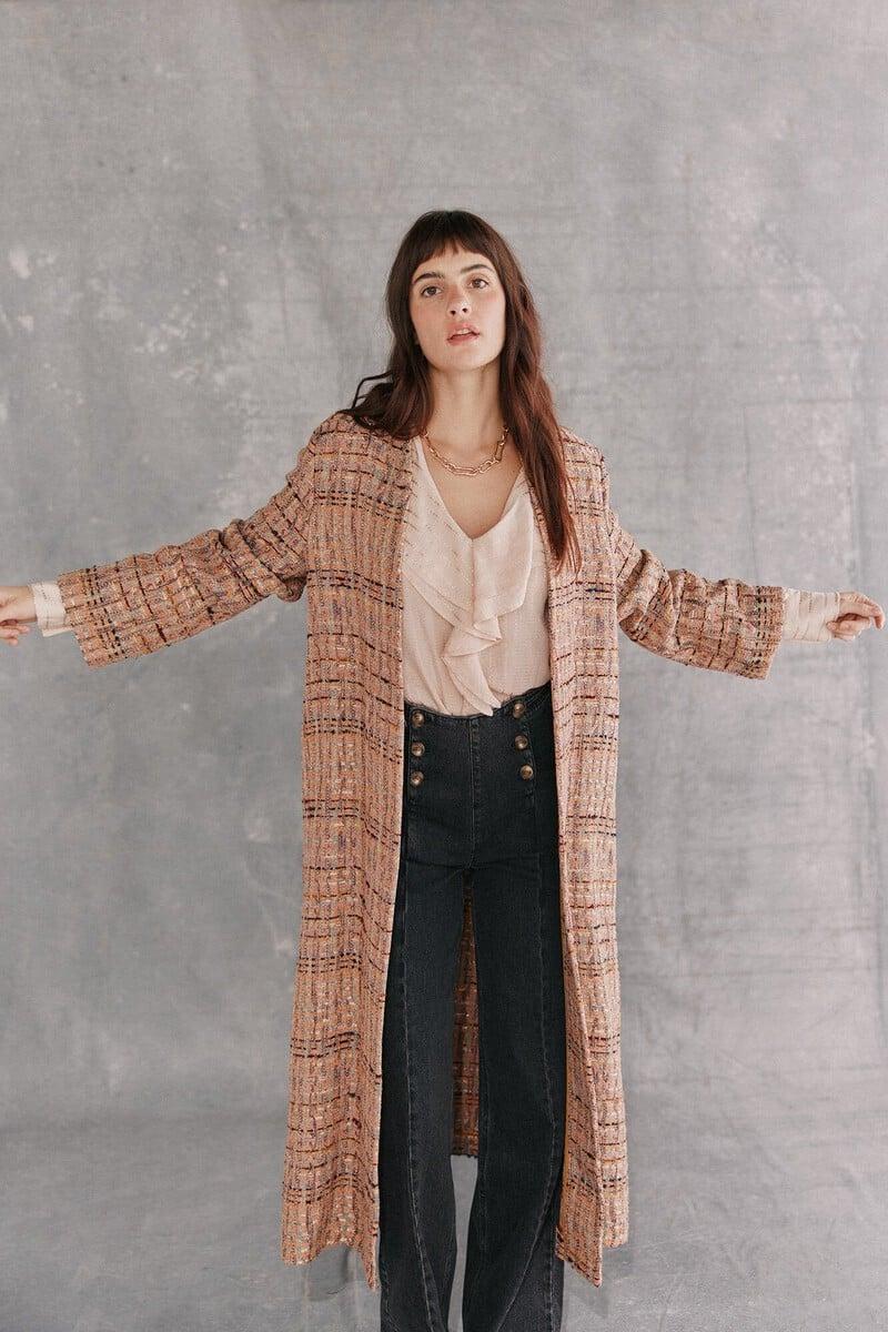 pedro del hierro Analia. Abrigo largo fantasía