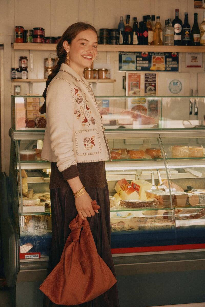 Pedro Del Hierro Ángela. Chaqueta De Lana Bordada