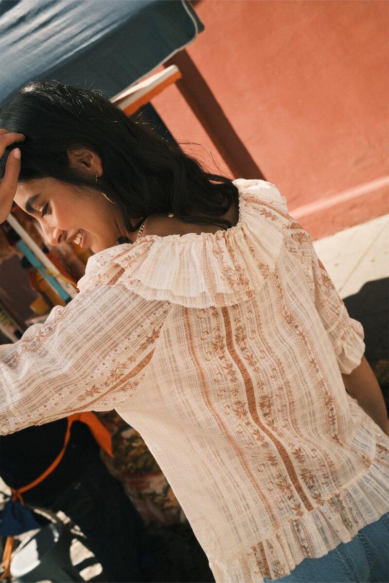 pedro del hierro Astrid. Blusa estampada