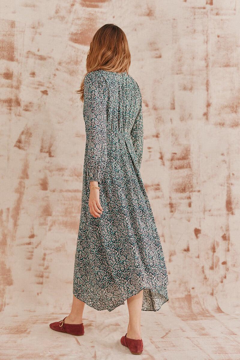 Pedro Del Hierro Ava. Vestido Estampado