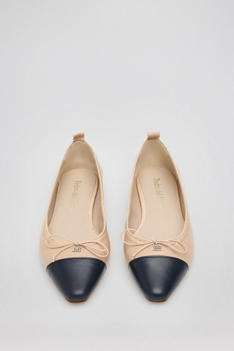 Pedro Del Hierro Bailarina Bicolor Con Logo