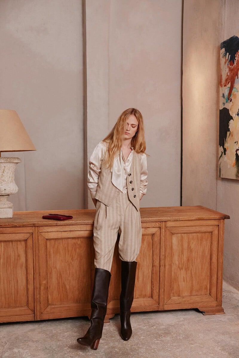 pedro del hierro Barbara. Pantalones rayas