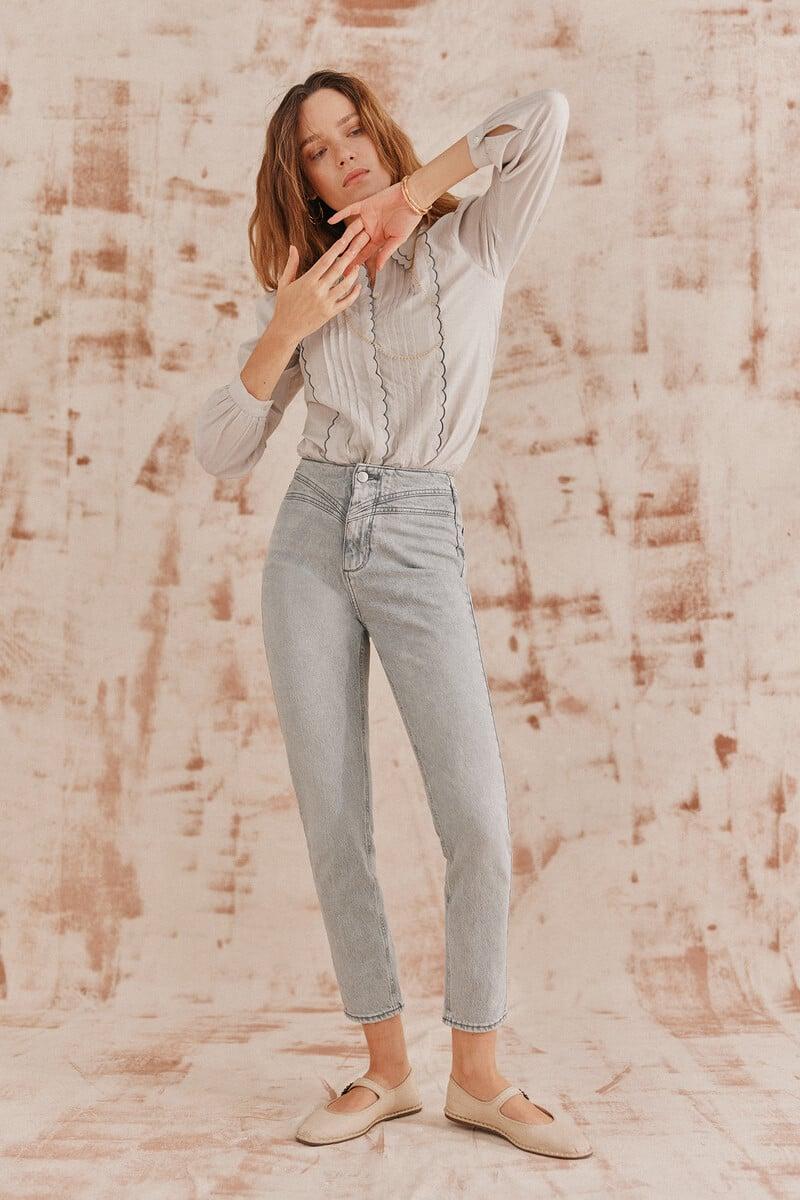 Pedro Del Hierro Beatriz. Jeans Con Canesu