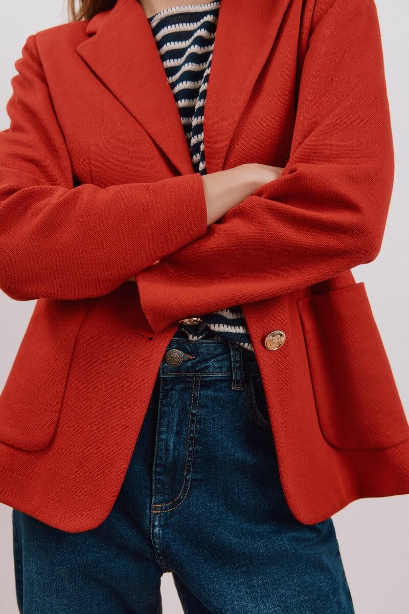 Pedro Del Hierro Blazer De Punto Piqué