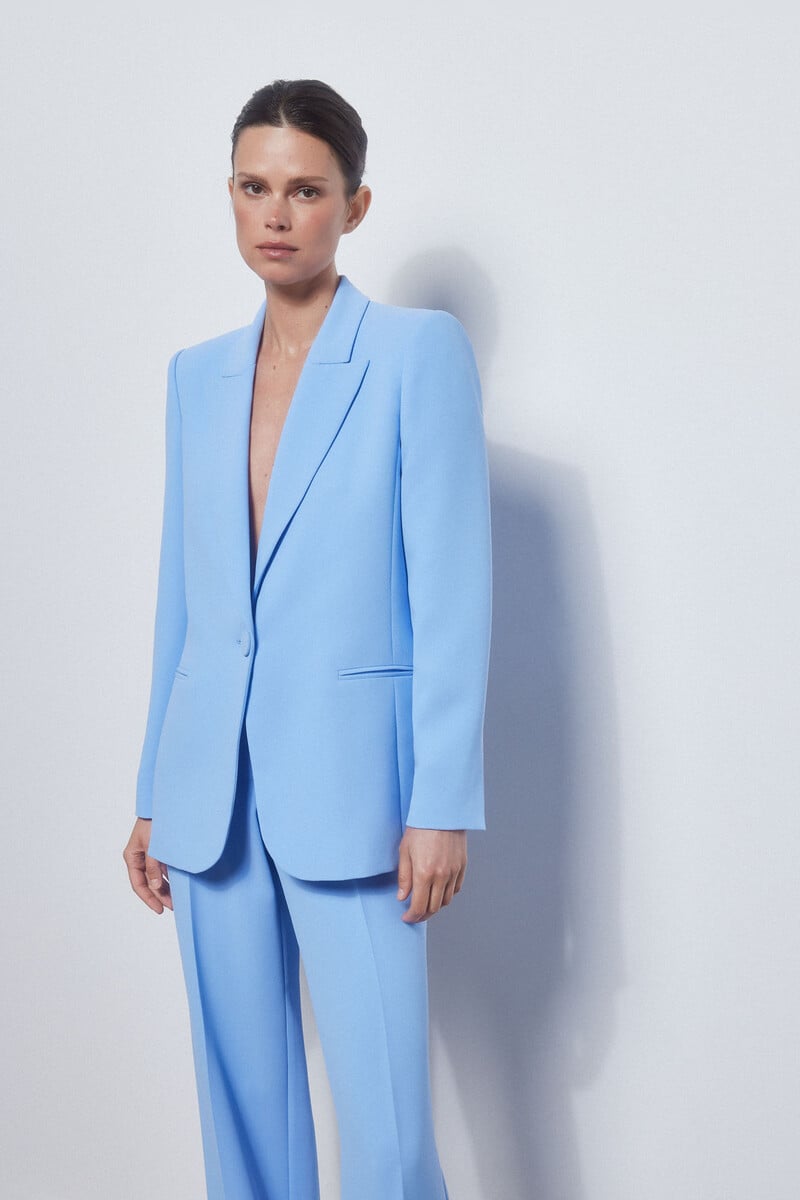 Pedro Del Hierro Blazer Traje Azul