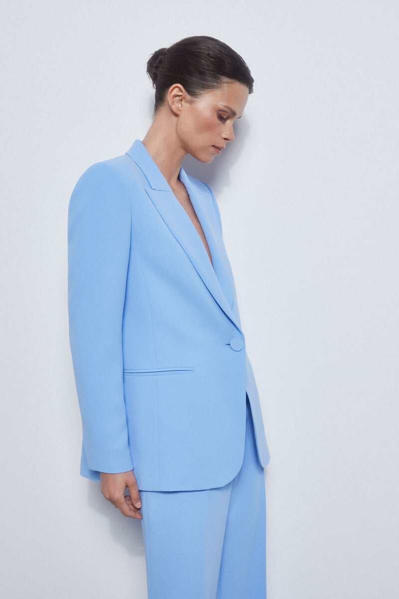 Pedro Del Hierro Blazer Traje Azul