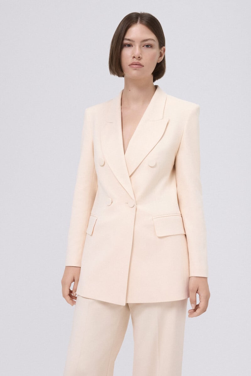 Pedro Del Hierro Blazer Traje Crudo