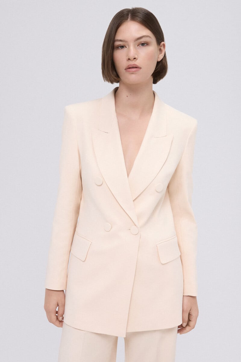 Pedro Del Hierro Blazer Traje Crudo