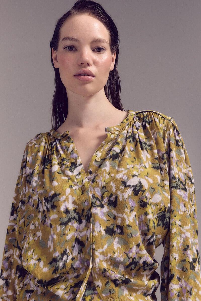 Pedro Del Hierro Blusa Canesú Acolchado