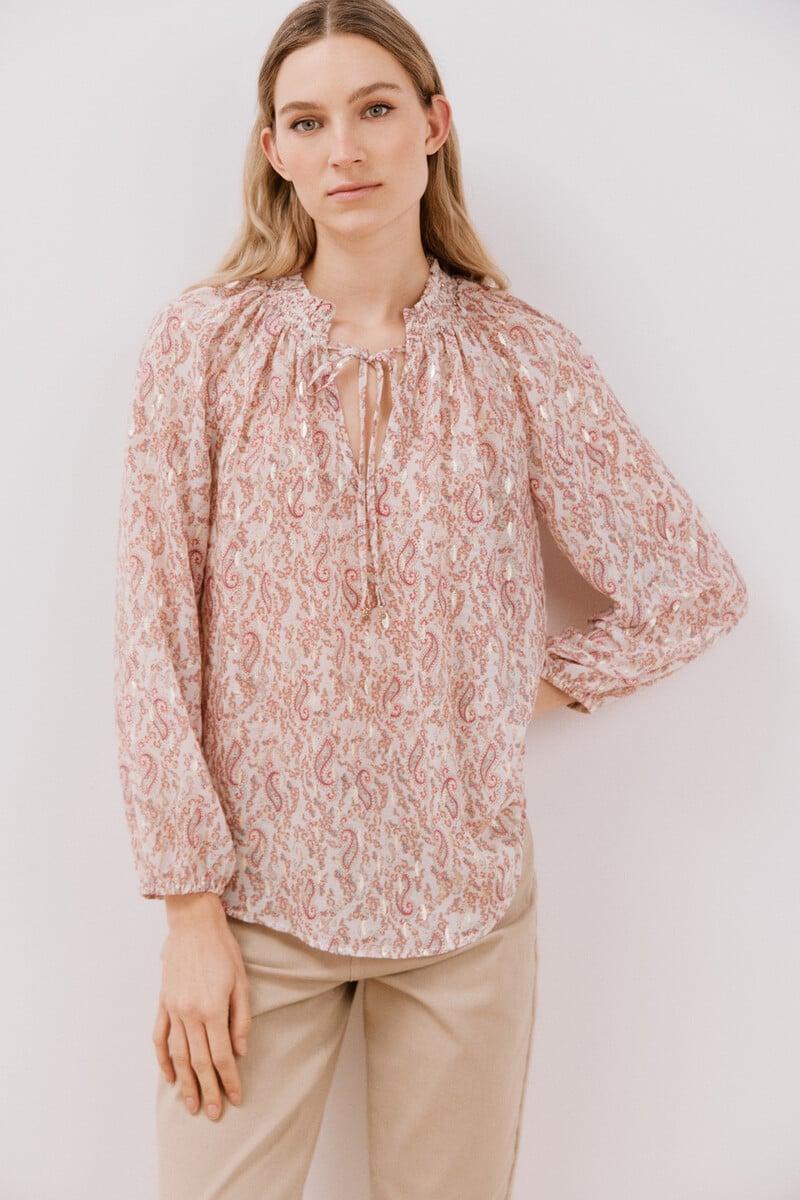 pedro del hierro Blusa detalle nido de abeja