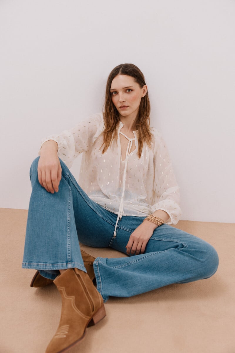 pedro del hierro Blusa detalle nido de abeja