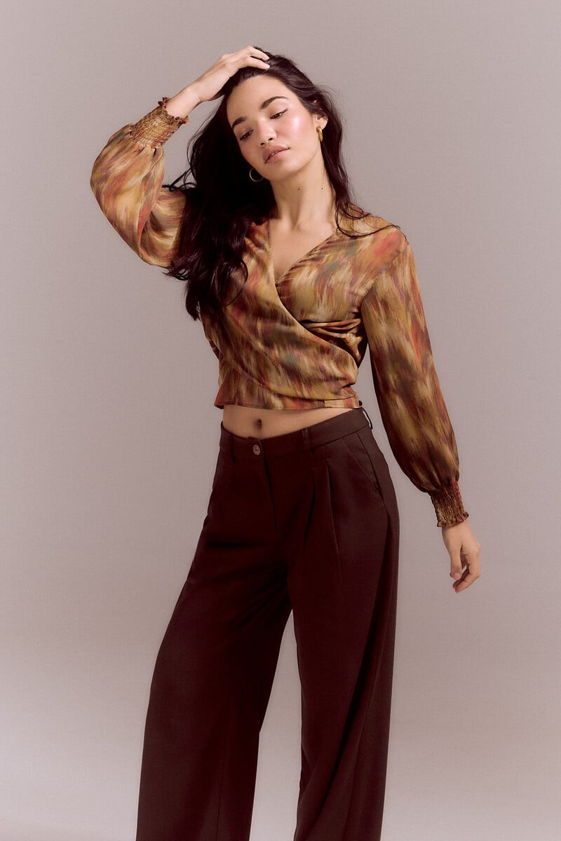 Pedro Del Hierro Blusa Estampada Lazada