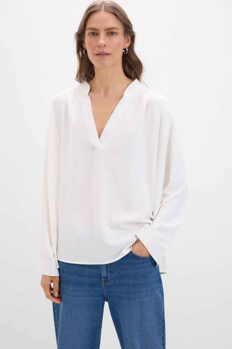 pedro del hierro Blusa fluida blanca