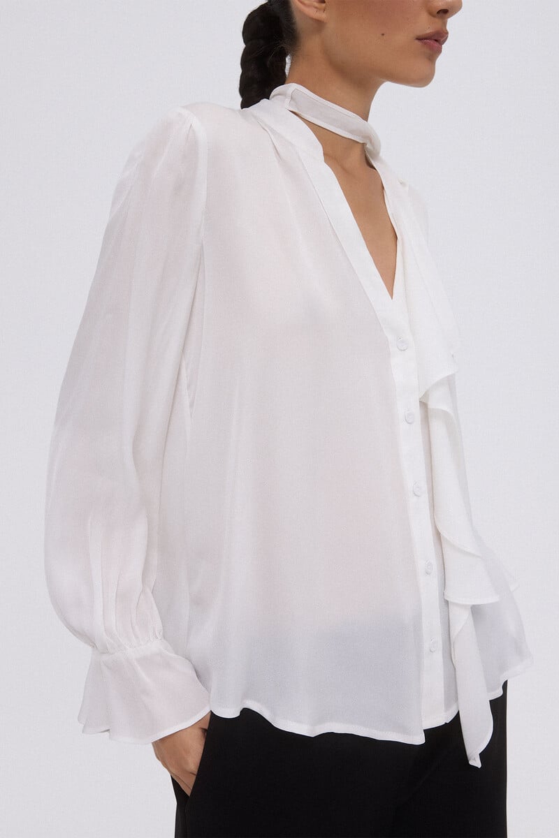 Pedro Del Hierro Blusa Fluida Romántica