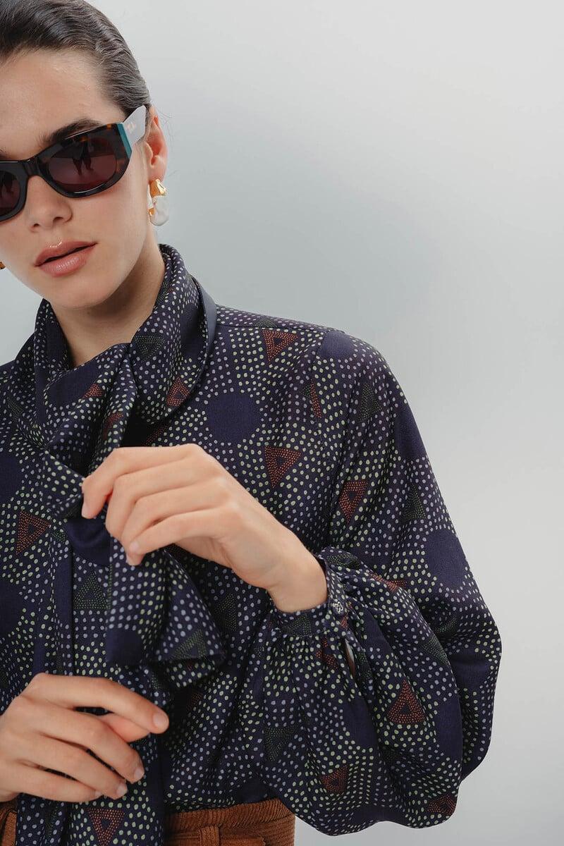 Pedro Del Hierro Blusa Manga Abullonada Elisa