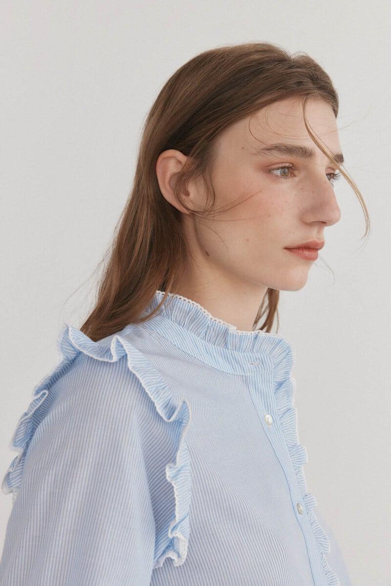 Pedro Del Hierro Blusa Romántica Rayas