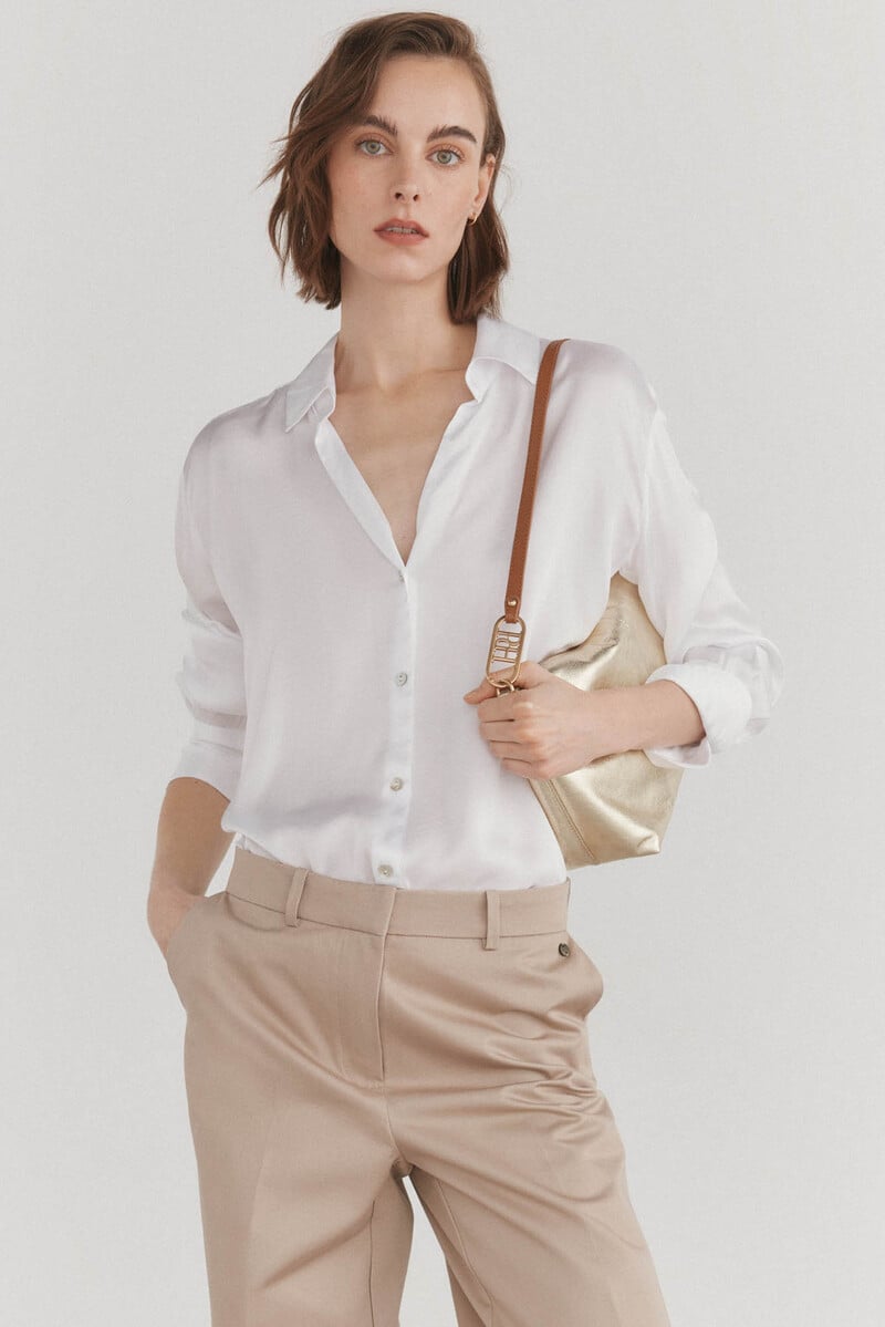 pedro del hierro Blusa satén fluida