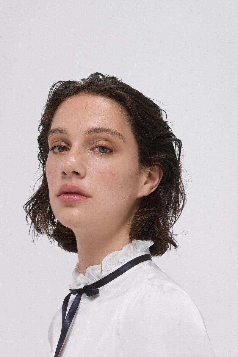 pedro del hierro Blusa satén lazo