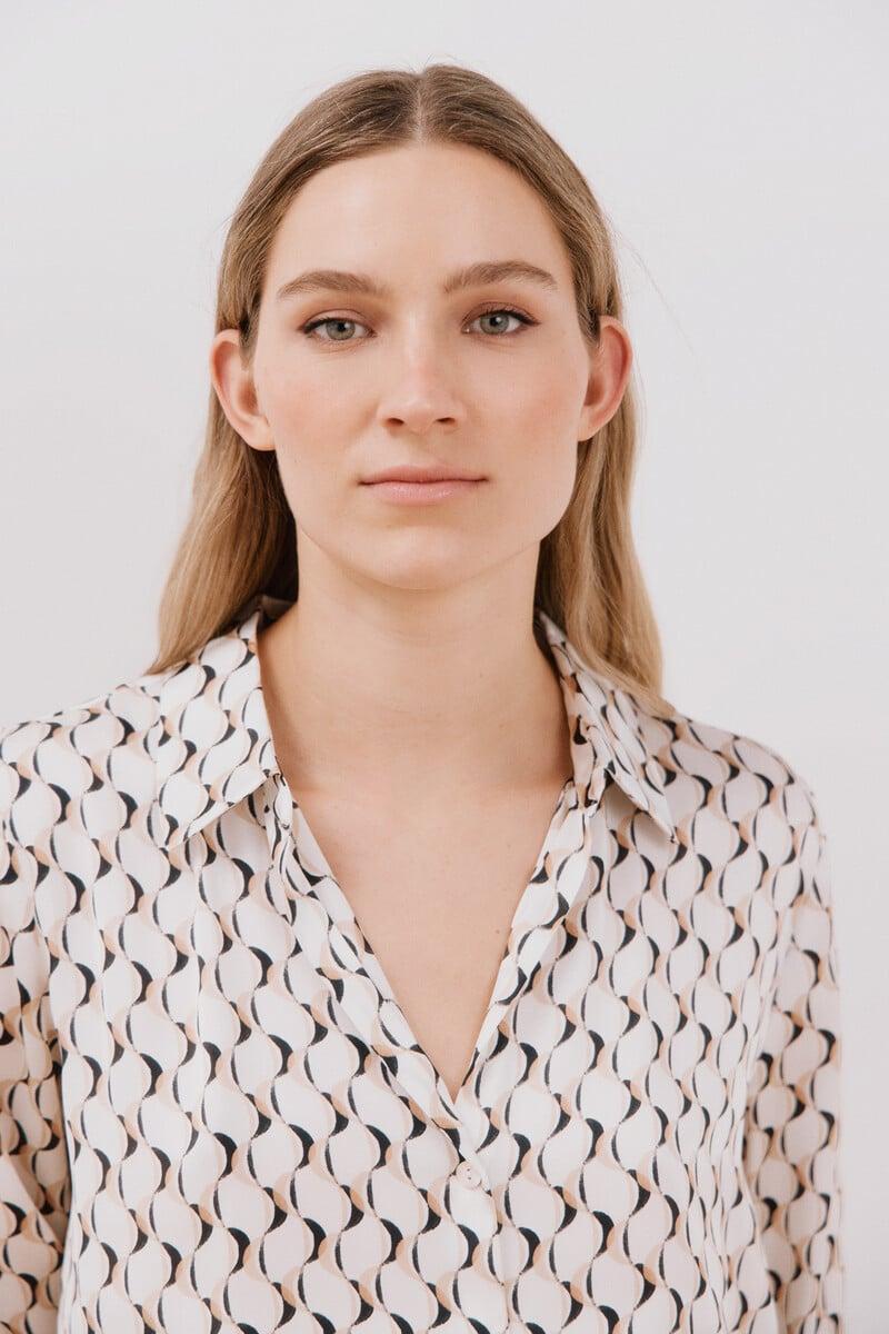 Pedro Del Hierro Blusa Satinada Manga Larga