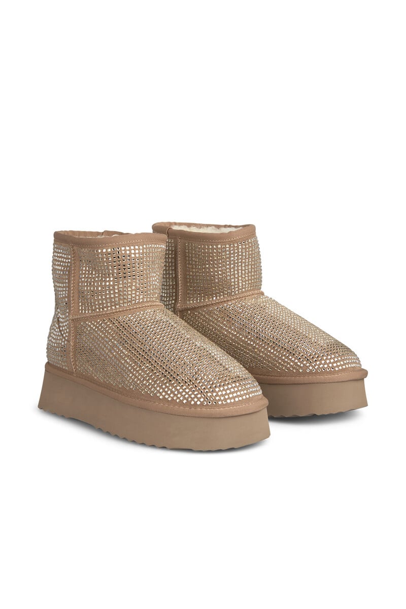 Pedro Del Hierro Botín De Pelo Con Pedrería