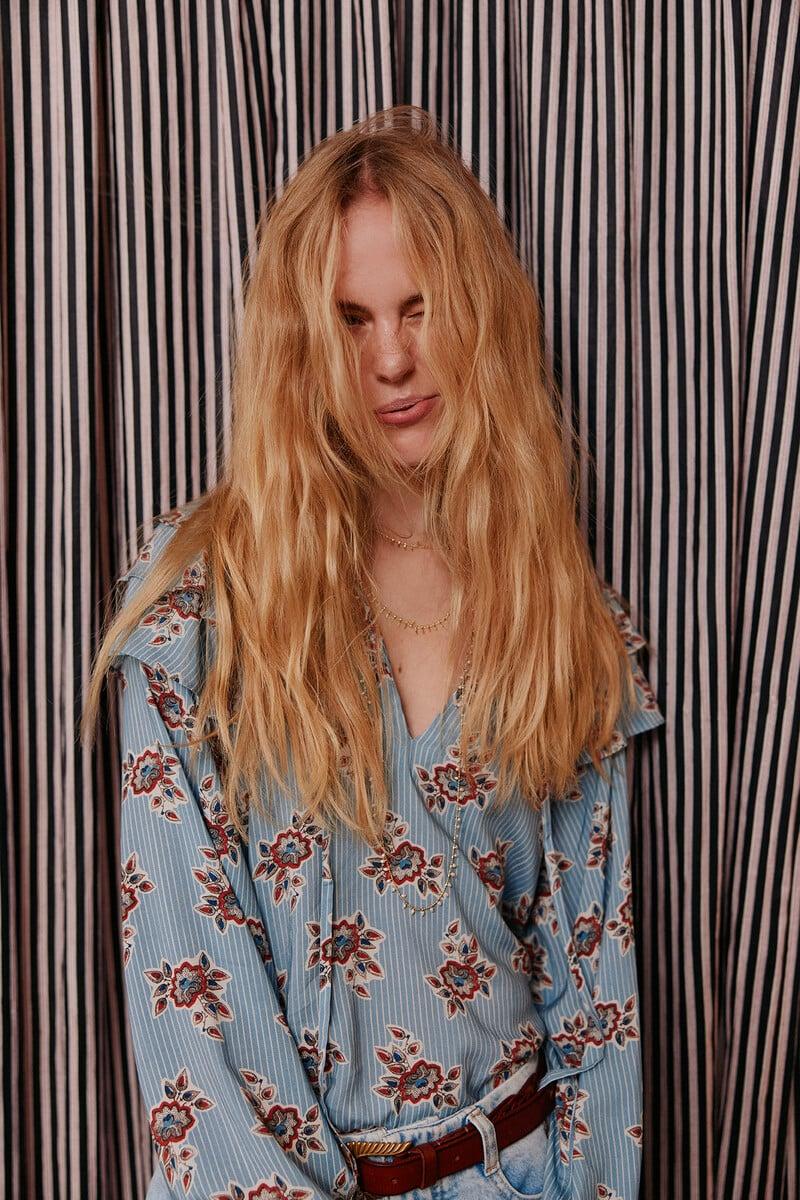 pedro del hierro Camila. Blusa estampada