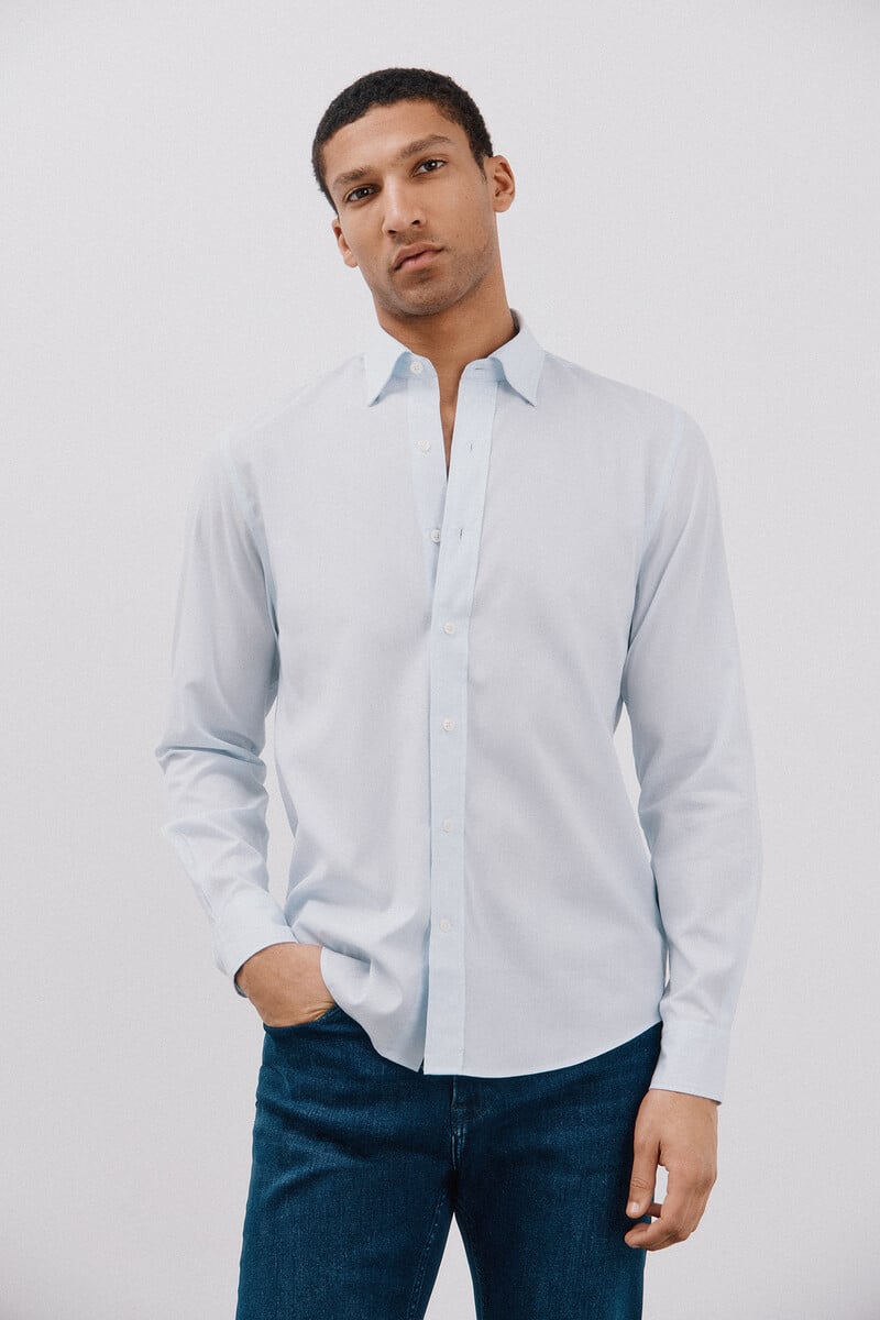 pedro del hierro Camisa algodón tencel
