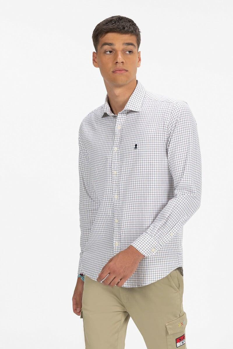 pedro del hierro Camisa cuadro estrecho twill