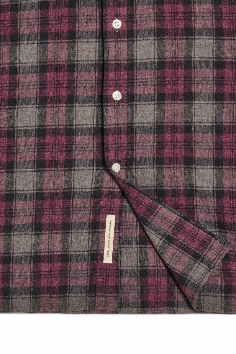 Pedro Del Hierro Camisa Cuadro Tartán Manga Larga