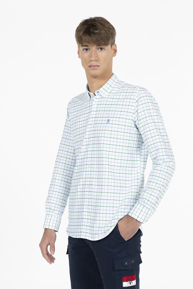 Pedro Del Hierro Camisa Cuadros Bicolor Oxford