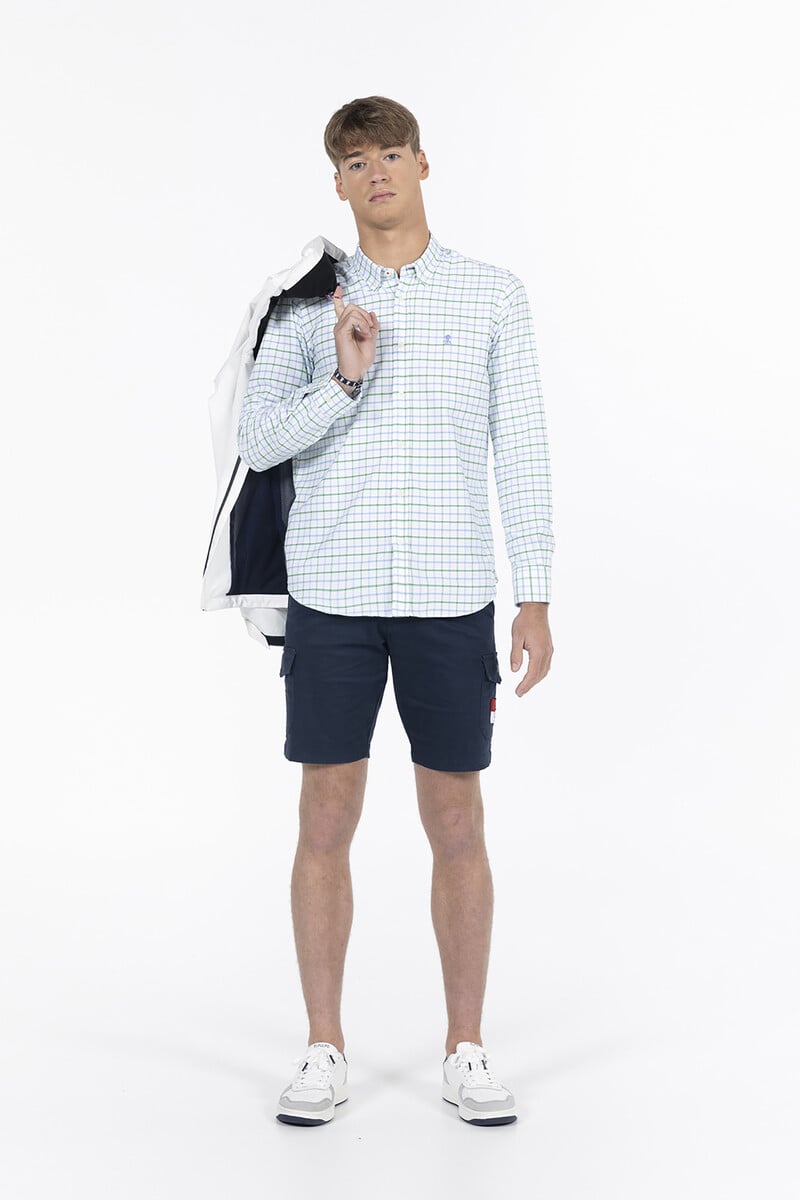Pedro Del Hierro Camisa Cuadros Bicolor Oxford