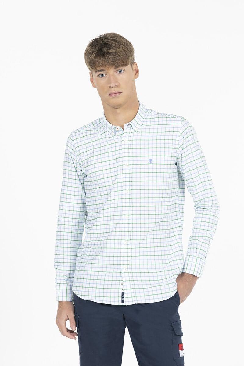 pedro del hierro Camisa cuadros bicolor oxford