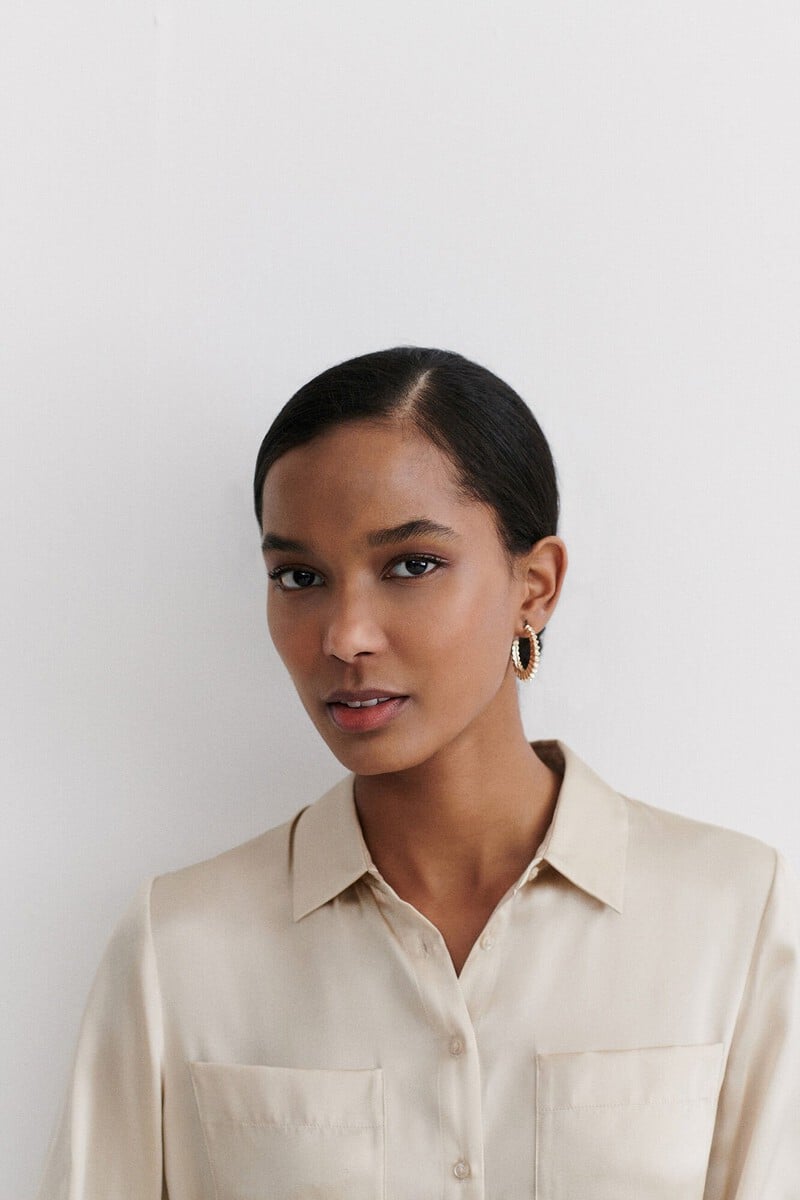 pedro del hierro Camisa de seda Jeanne B