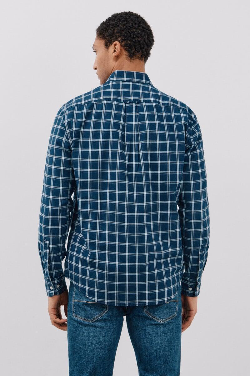 Pedro Del Hierro Camisa Denim Cuadros