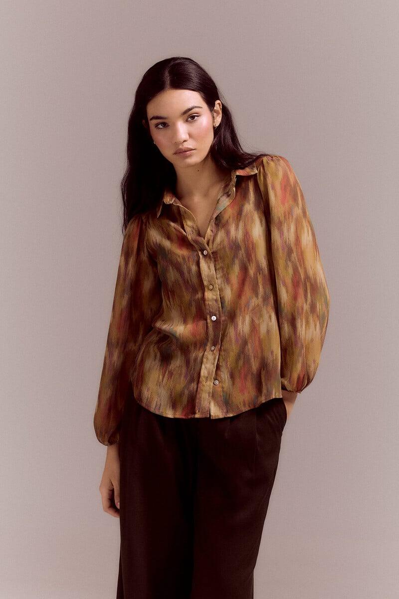 Pedro Del Hierro Camisa Estampada Canesú