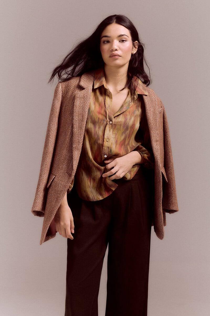 Pedro Del Hierro Camisa Estampada Canesú