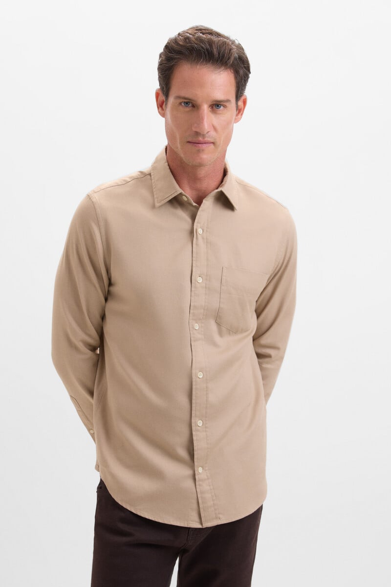 Pedro Del Hierro Camisa Gabardina Lisa