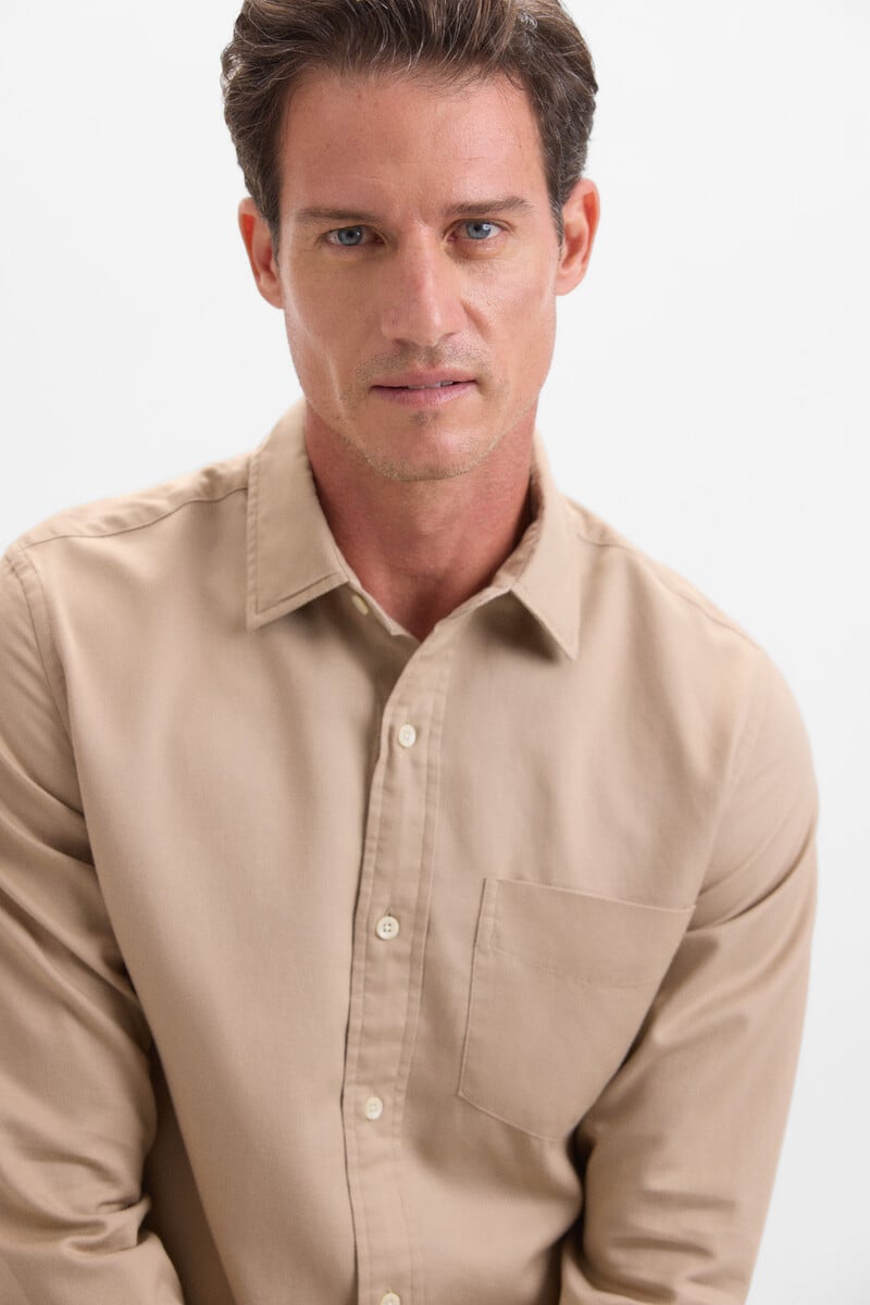 Pedro Del Hierro Camisa Gabardina Lisa