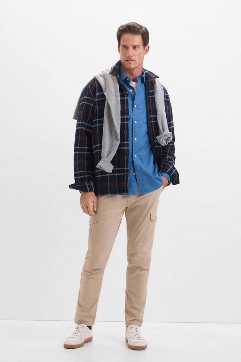Pedro Del Hierro Camisa Gabardina Lisa
