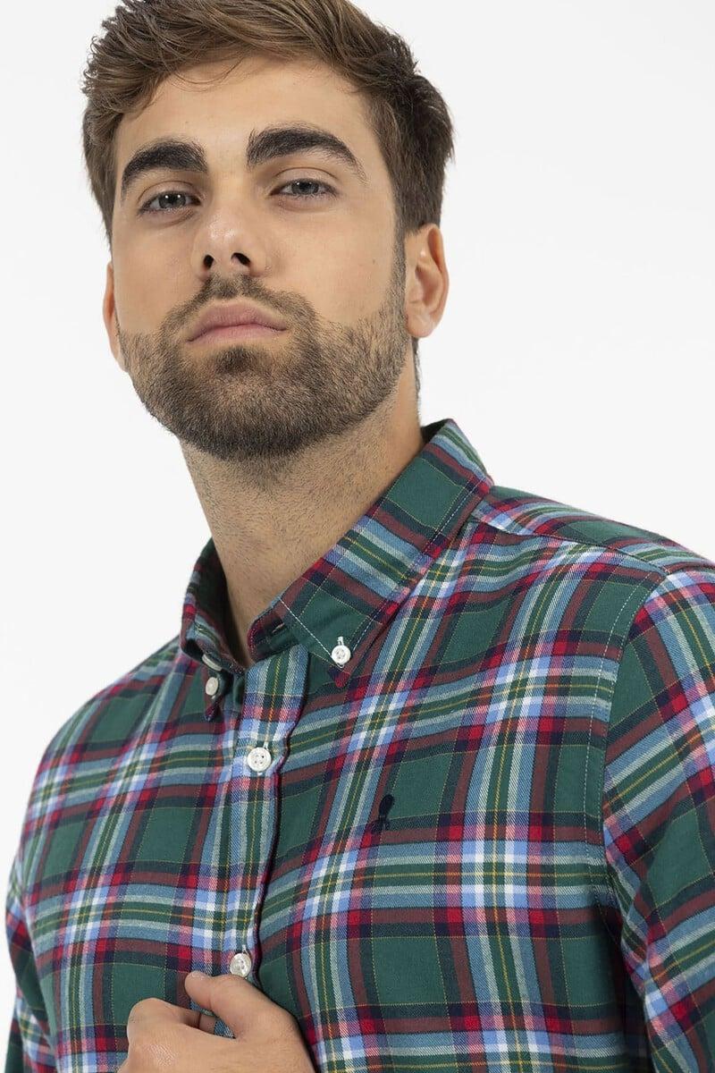 pedro del hierro Camisa maxi cuadros winter