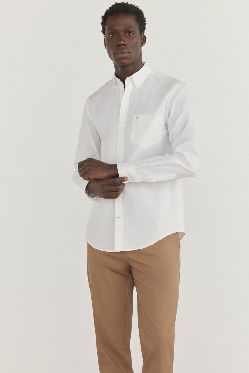 pedro del hierro Camisa non iron + antimanchas lisa