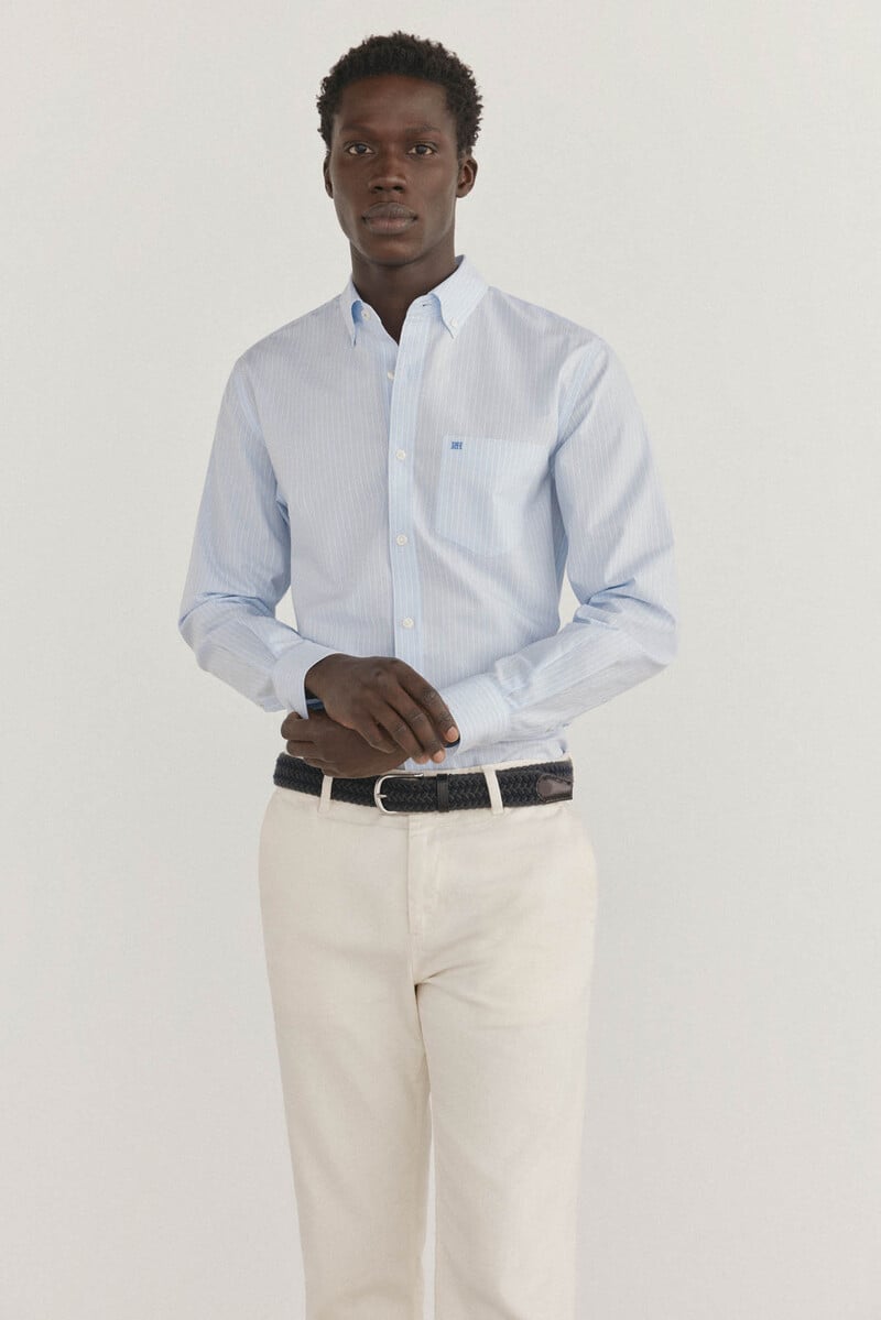 pedro del hierro Camisa non iron + antimanchas rayas