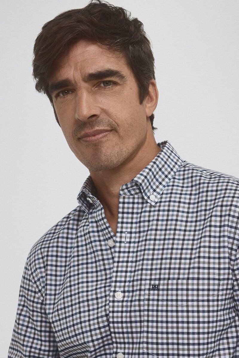 Pedro Del Hierro Camisa Non Iron Cuadros Twill