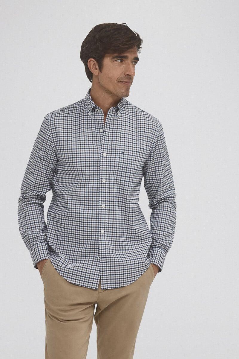 pedro del hierro Camisa non iron cuadros twill