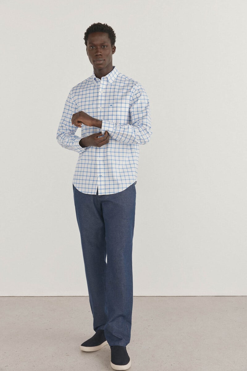 Pedro Del Hierro Camisa Non Iron Oxford Cuadros