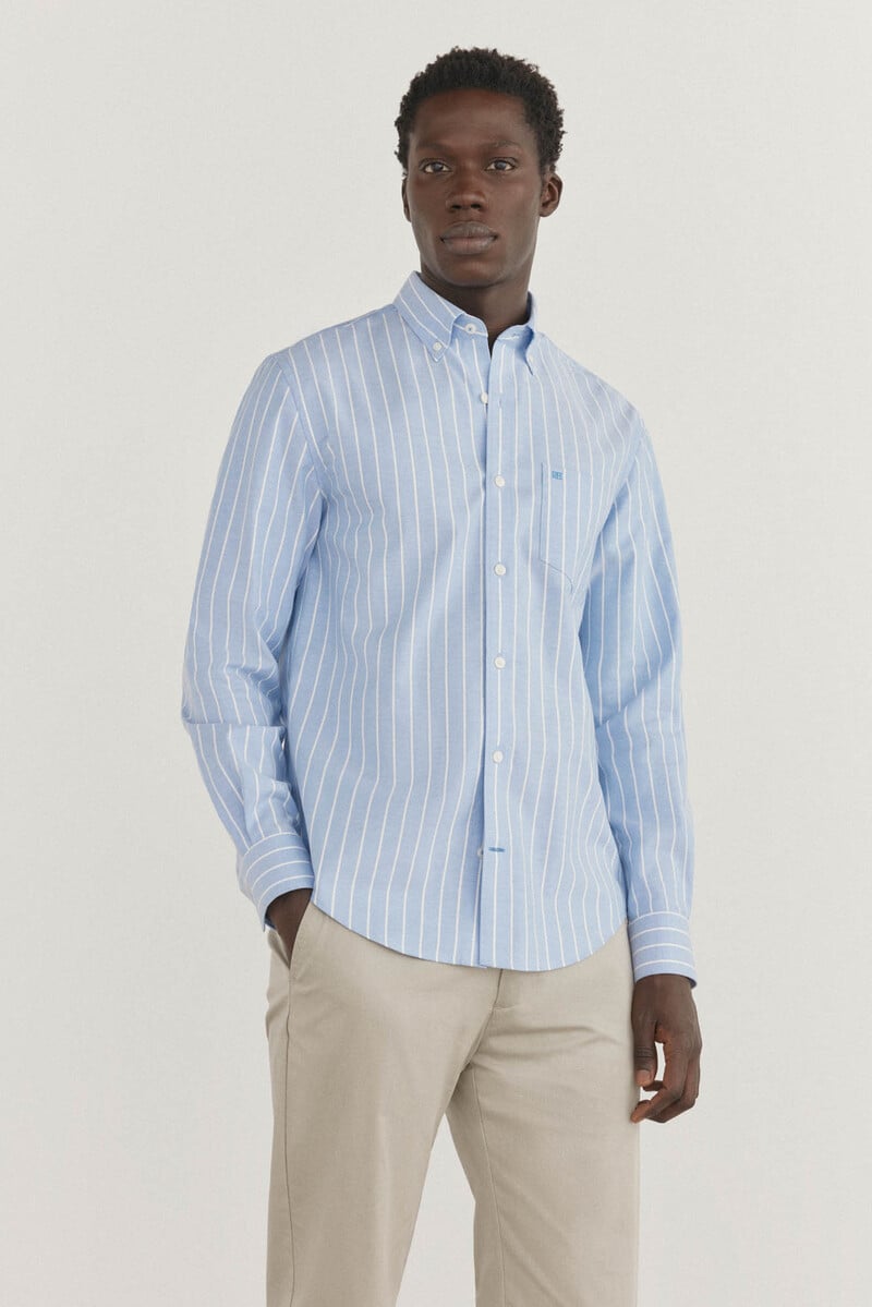 pedro del hierro Camisa non iron oxford rayas