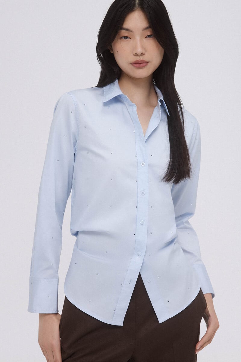 Pedro Del Hierro Camisa Oversize Popelín Brillos